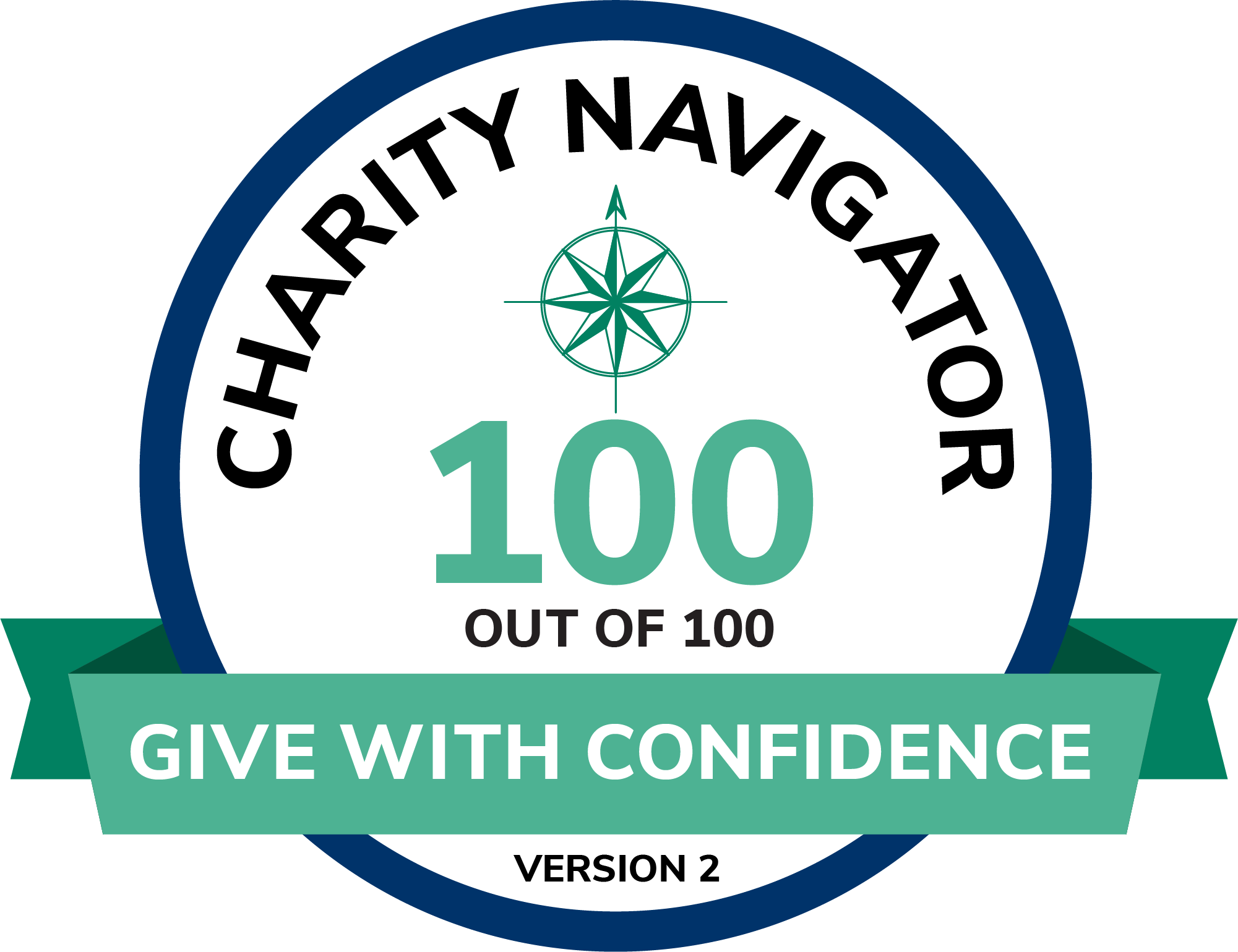 Charity Navigator 100 out of 100